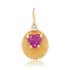 One of a Kind Joy Light with Pink or Blue Sapphire Heart Charm