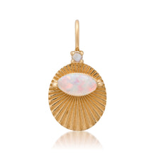 One of a Kind Joy Light Charm with Australian Opal & Moonstone