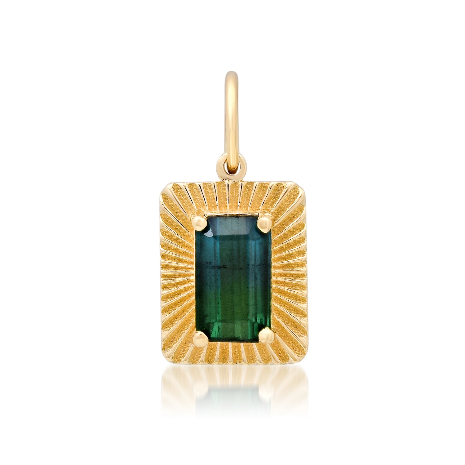 One of a Kind Serene Light Charm with Bi-Color Tourmaline