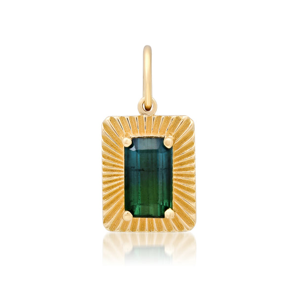 One of a Kind Serene Light Charm with Bi-Color Tourmaline
