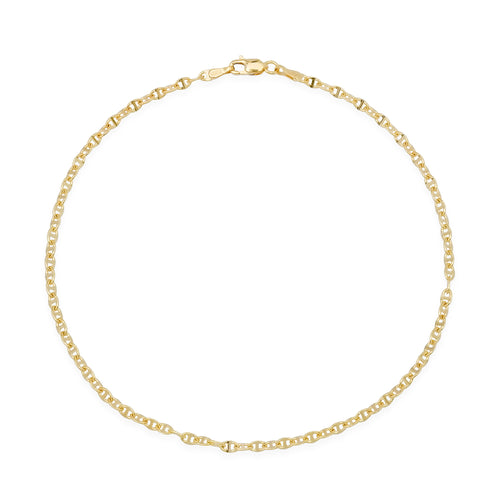 Mariner Chain Link Gold Anklet 