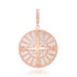 Mother of Pearl Coin Compass Charm