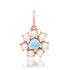 Cabochon Chic Turquoise & Pearl Flower Charm