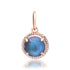 Darling Cabochon Moonstone Charm with Pave Diamonds