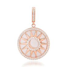 Mother of Pearl & Diamond Sunshine Coin Charm