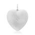 Satin Gold & Diamond Puffy Heart Charm