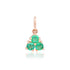 Petite Emerald Trio Charm