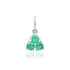 Petite Emerald Trio Charm