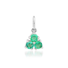 Petite Emerald Trio Charm