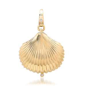 Ariel's Favorite Fluted Seashell Locket Charm