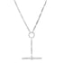 Heavy Bar Link Gold Chain Necklace with Toggle