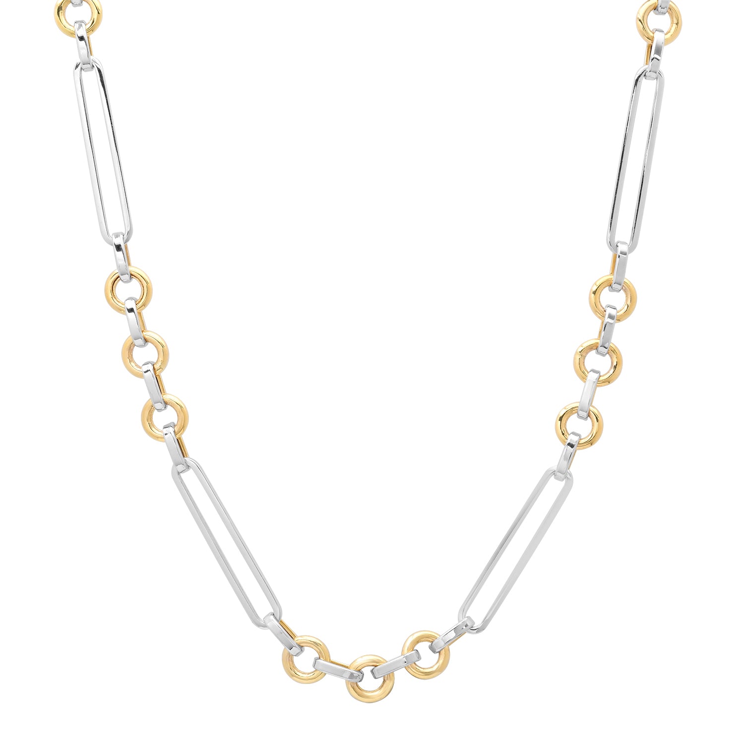 Two-Tone Medium In The Mix Chain Necklace