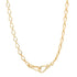 Gold Teardrop Chain Necklace with Jumbo Push Clasp