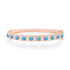 Matte Gold & Cabochon Gemstone Bangle Bracelet