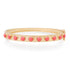 Matte Gold & Cabochon Gemstone Bangle Bracelet