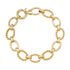 Twisted Gold & High Polish Oval Link Bracelet