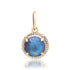 Darling Cabochon Moonstone Charm with Pave Diamonds