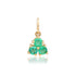 Petite Emerald Trio Charm