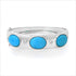 Juicy Turquoise Cabochon & Diamond Bangle Bracelet