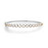 Illuminating Bezel Set Moonstone Bangle Bracelet