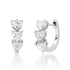 Everyday Diamond Heart Huggie Hoop Earrings