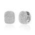 Chubby Pave Diamond Huggie Hoop Earrings