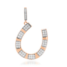 Alternating Pave Diamond Horseshoe Charm