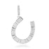 Alternating Pave Diamond Horseshoe Charm