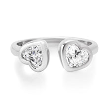 Darling Duo Toi et Moi Diamond Heart Ring