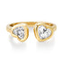 Darling Duo Toi et Moi Diamond Heart Ring