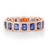 Bezel Set Blue Sapphire Eternity Band Ring