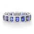 Bezel Set Blue Sapphire Eternity Band Ring