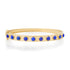 Matte Gold & Cabochon Gemstone Bangle Bracelet