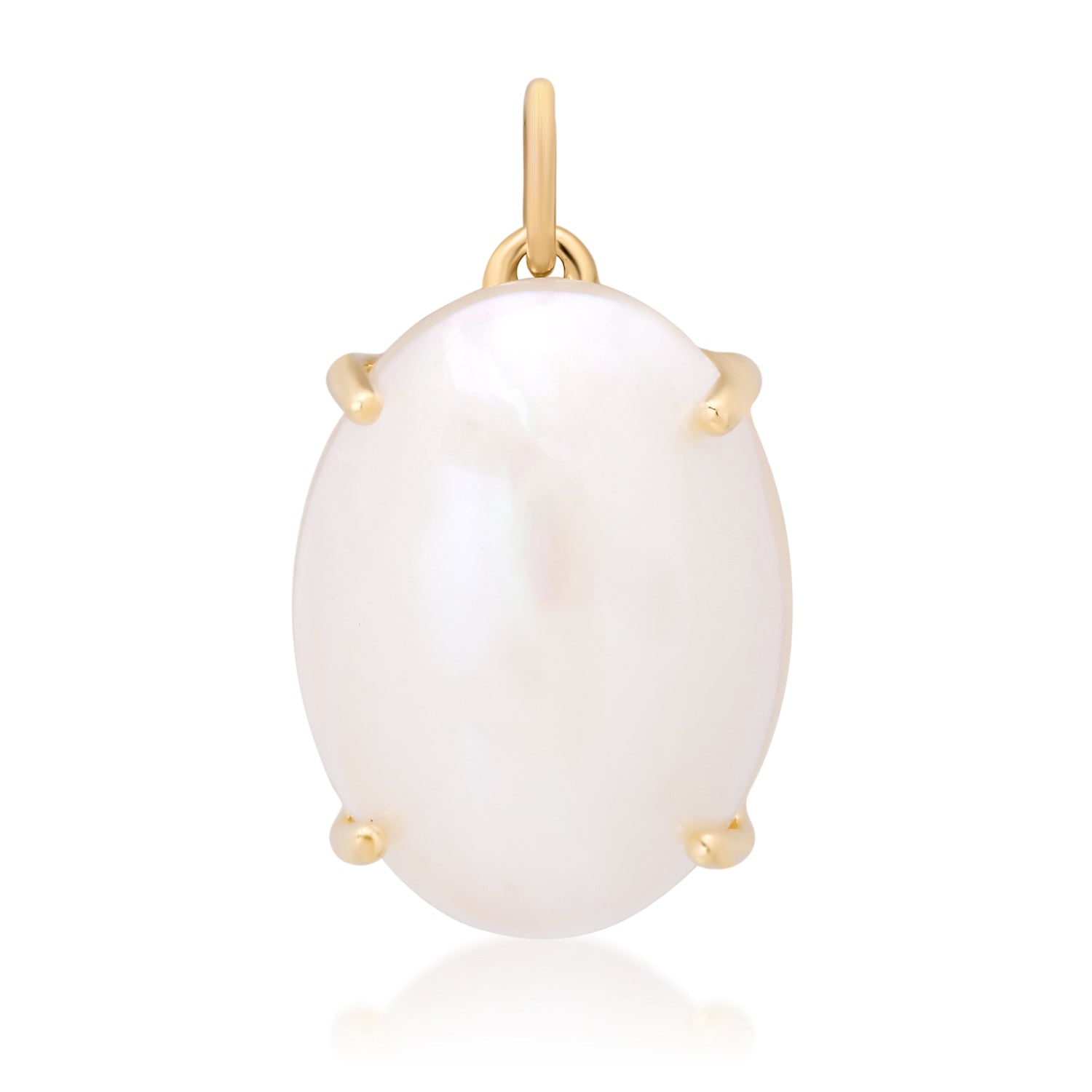 Glisten Large Oval Pearl Charm