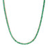 Everyday Round Emerald Tennis Necklace