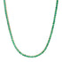 Everyday Round Emerald Tennis Necklace