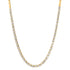 East West Emerald Cut Diamond Bezel Half Tennis Necklace