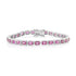 Bezel Set East West Pink Sapphire Tennis Bracelet