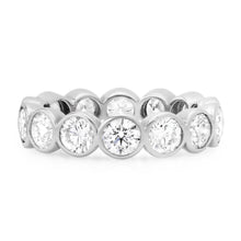 Juicy Round Bezel Set Diamond Eternity Band Ring
