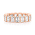 Jumbo Emerald Cut Bezel Set Diamond Eternity Band Ring