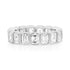 Jumbo Emerald Cut Bezel Set Diamond Eternity Band Ring