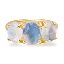 Small Gumdrop Three Stone Cabochon Ring