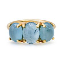 Small Gumdrop Three Stone Cabochon Ring
