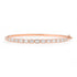Graduated East West Emerald Cut Diamond Bangle Bracelet