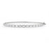 Graduated East West Emerald Cut Diamond Bangle Bracelet