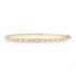 Graduated East West Emerald Cut Diamond Bangle Bracelet
