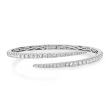 Graduated Diamond Flex Bypass Hinge Bracelet