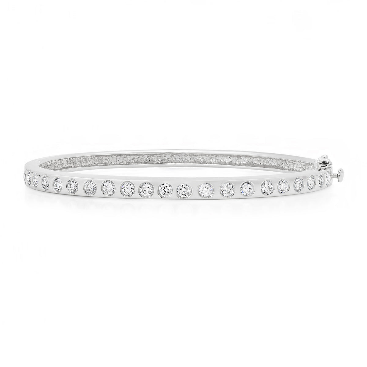 Dreamy Round Diamond Bangle Bracelet