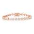 Juicy Bezel Set Diamond Pear Eternity Bracelet