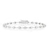 Petite Segmented Bezel Set Round Diamond Bracelet